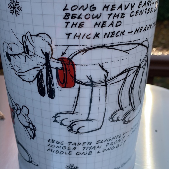 New Mickey Mouse Christmas Holiday Sketchbook Pet Treat Canister - Picture 2 of 12